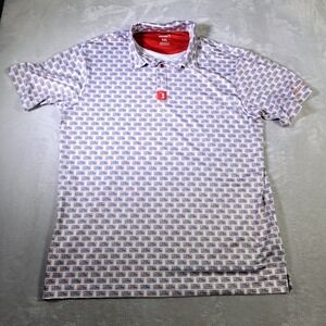 Bogey Bros Polo Shirt Mens XXL White Assman Seinfeld License Plate Excellent